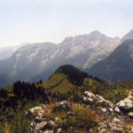 Links die Leoganger, vorne der Lärchfeldkogel