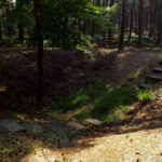 Bombentrichter mit Treppen