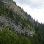 Auch der Hühnerkogel ist mit senkrechten Wänden ausgestattet