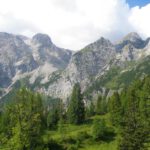 Kurz vor der Hütte, der kleine Gipfel vorne rechts wäre in einer Dreiviertelstunde relativ unschwer erreichbar