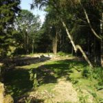 Hintendran stand das Brauhaus