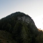 Letzte Sonnenstrahlen hinter dem Dietrichshorn