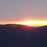 Sonnenuntergang hinter dem Bocksberg