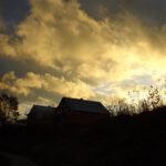 Sonnenuntergangsstimmung über Rauberweiherhaus Sonnenuntergangsstimmung über Rauberweiherhaus