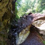 Die Lawine zu betreten war nicht mehr ratsam. Unten durchzuschwimmen auch nicht unbedingt