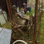 Altertümlicher Kartoffelernter