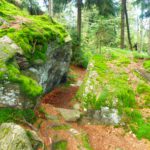 Kleiner Durchschlupf beim Abstieg vom Riedelstein