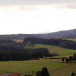 Südpanorama, der Turm hinten steht auf dem Velký Zvon