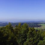 Panorama nach Westen, in der Mitte Amberg
