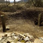 Überreste eines Gartenzauns