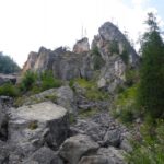 Als Hans vor 30 Jahren das letzte Mal hier oben war, waren die Felsblöcke im Vordergrund noch Teil des Gipfels dahinter