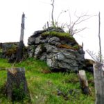 Felsriegel am Wegesrand. Und nein, er ist nicht aus der Unendlichen Geschichte geflüchtet