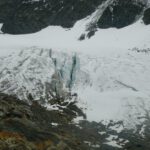 Heftige Spalten im Schwarzenbergferner