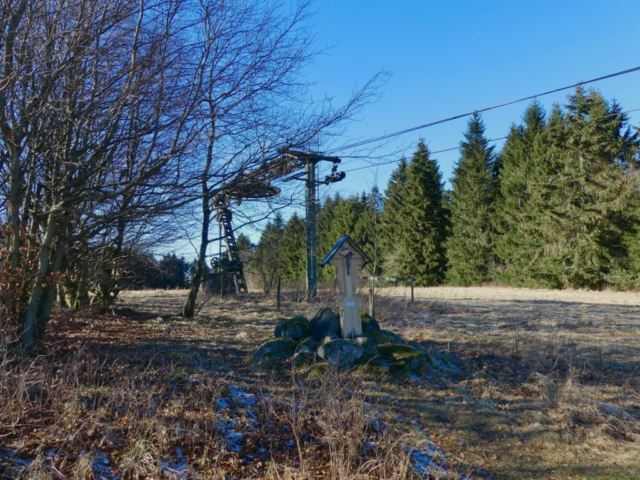 Gedenkkreuz für einen Skilift?