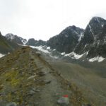 Blick zurück auf die Moräne mit dem Schwarzenbergferner...