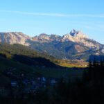 Die Schatten nähern sich dem Gimpelmassiv Die Schatten nähern sich dem Gimpelmassiv