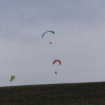 Die Gleitschirmflieger begleiteten mich den ganzen Nachmittag