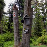 Gipfelbuchkassette und Stempel