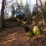 Treppen am unteren Ende