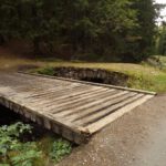 Harvesterumfahrung einer schützenswerten alten Brücke