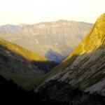 Langer Schatten des Baumgartenjochs