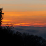 Spiegelung auf der Wolkenobergrenze