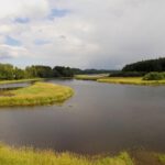 Südlich der Brücke beginnt bereits der Lipno-Stausee