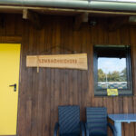 Man beachte das Schild rechts unten