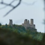 Burg mit Rahmen