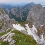 Der Gabelschrofensattel wäre heute keine Abstiegsalternative