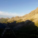 Lange Schatten an der Fanggekarspitze