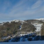 Nettes Trio über dem Guckai: Milseburg, Pferdskopf und Wasserkuppe