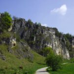 Aha, so sieht der untere Teil der Labertalwand aus